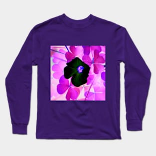 Black Oxalis Long Sleeve T-Shirt